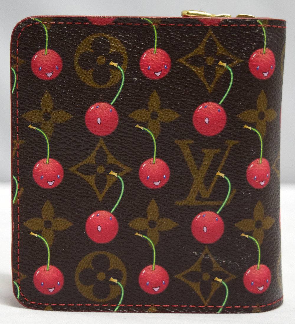 Louis Vuitton Murakami Cherries Coated Canvas Wallet