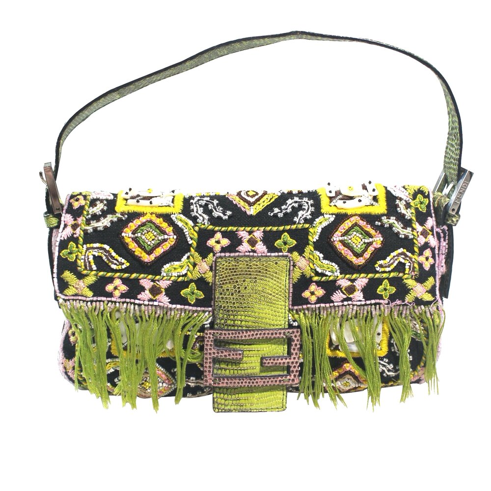 Beaded fendi baguette best sale