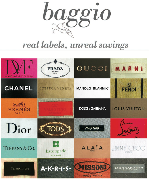 REAL LABELS, UNREAL SAVINGS @ BAGGIO