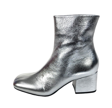 Silver Ankle Boots | Size 8.5