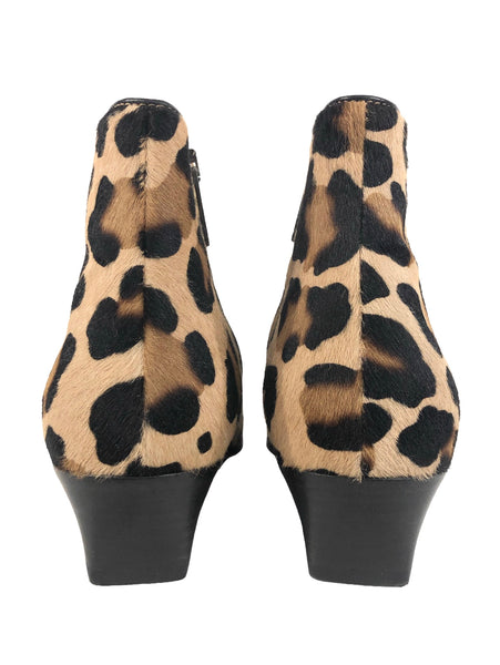 Aquatalia Leopard Ankle Boots