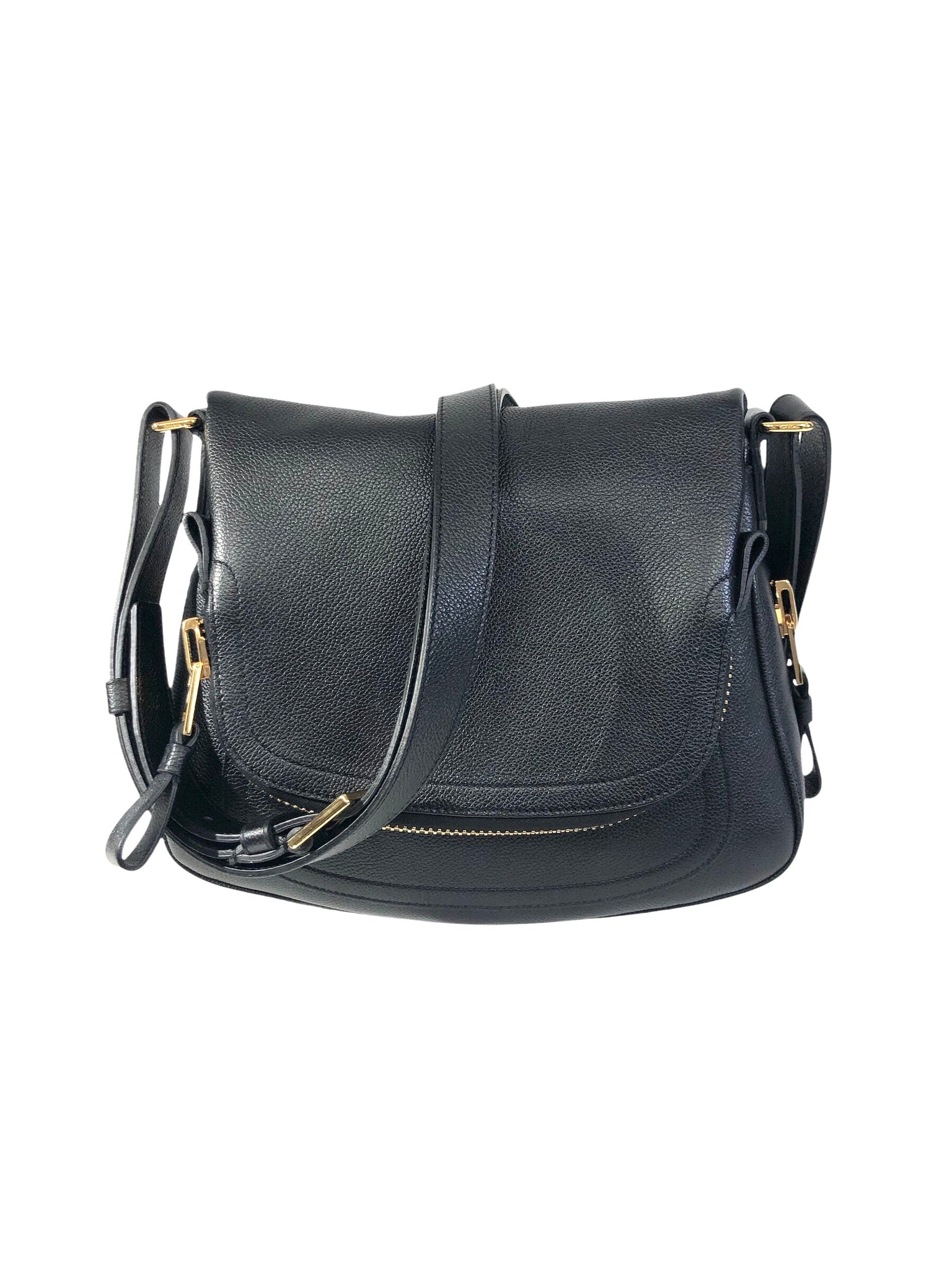 Jennifer Medium Double Strap Bag Grained Calf Leather