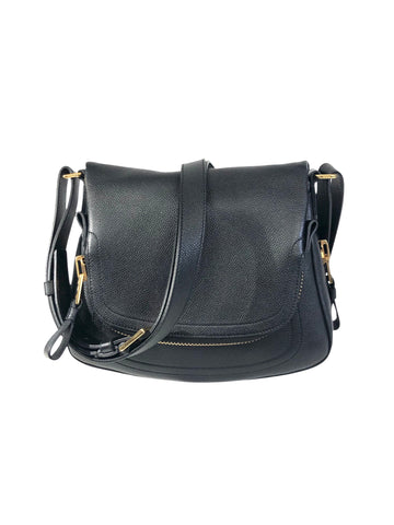 Jennifer Medium Double Strap Bag Grained Calf Leather