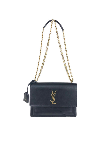 Sunset Medium Monogram YSL Chain Crossbody Bag/Shoulder Bag