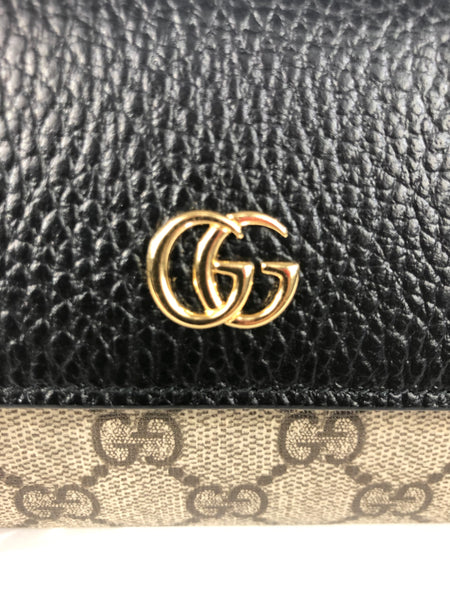 GG Supreme Marmont Chain Wallet Crossbody