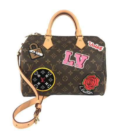 Limited Edition Monogram Patches Speedy 30 Bandouliere Bag