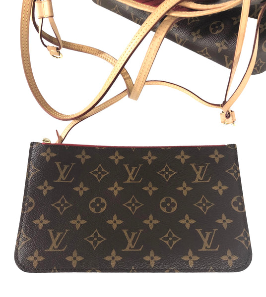 Neverfull MM Monogram Cherry with Pochette