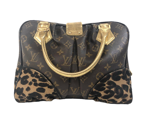 Adele Monogram  Leopard with Acrylic Strap Handbag/Shoulder Bag