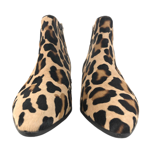 Aquatalia Leopard Ankle Boots