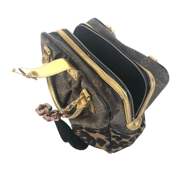 Adele Monogram  Leopard with Acrylic Strap Handbag/Shoulder Bag