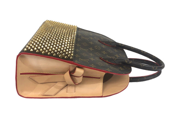 Louis Vuitton Monogram Iconoclasts Shopping Bag designed by Christian Louboutin