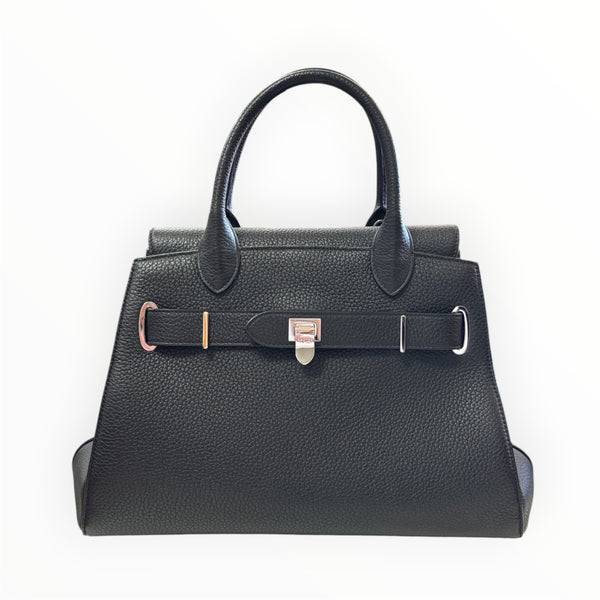 Asprey Steamer Handbag in Black