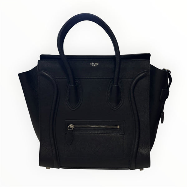Celine Mini Luggage Tote In Black