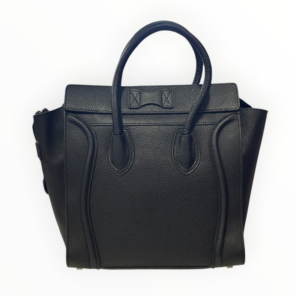 Celine Mini Luggage Tote In Black