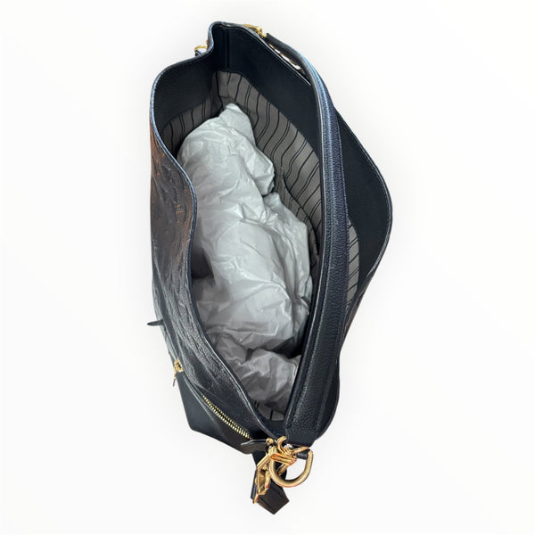 Louis Vuitton Black Monogram Empreinte Leather Melie Hobo Bag