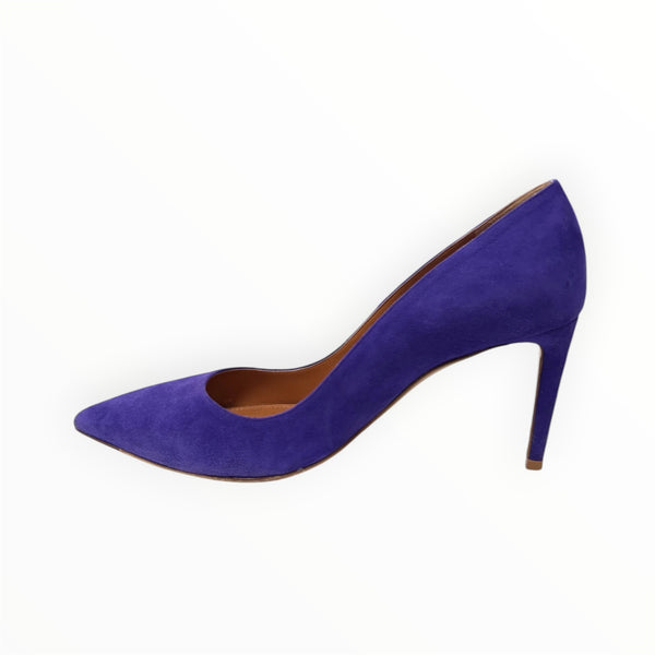 Ralph Lauren Purple Suede Pointed Toe Pumps