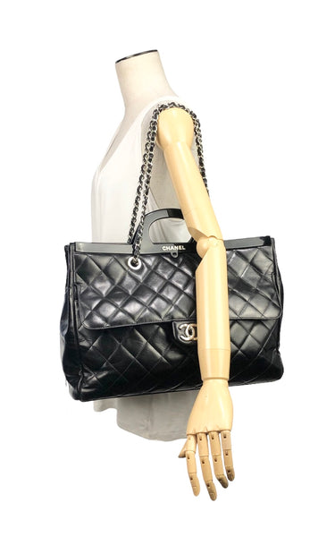 Glazed Calfskin Delivery Tote Large