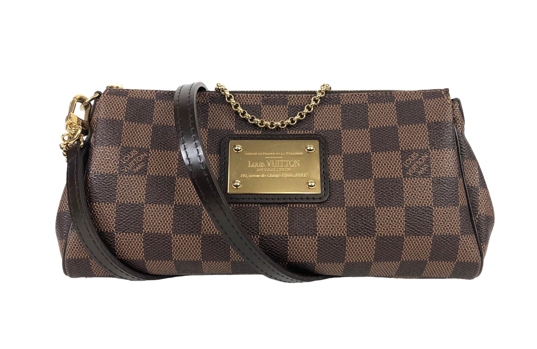 Eva Damier Ebene Crossbody Clutch