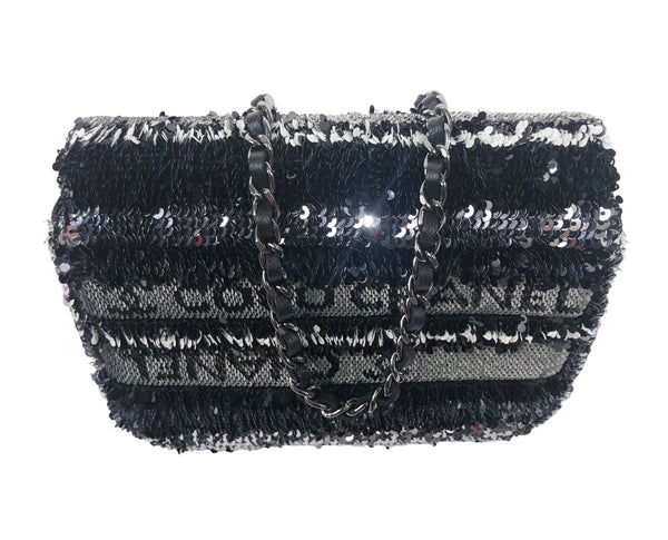 2022 Sequin Coco Clutch with Chain