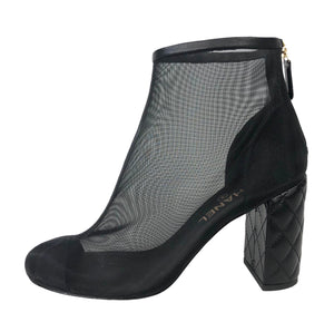 Mesh and Leather Ankle Boots | Size US 9 - IT 40.5