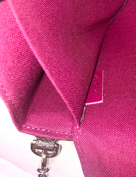 Pochete Felicie Monogram Canvas Fuchsia Shoulder Bag