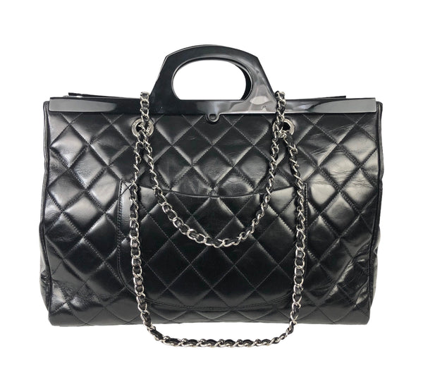 Glazed Calfskin Delivery Tote Large