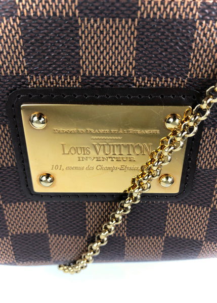 Eva Damier Ebene Crossbody Clutch