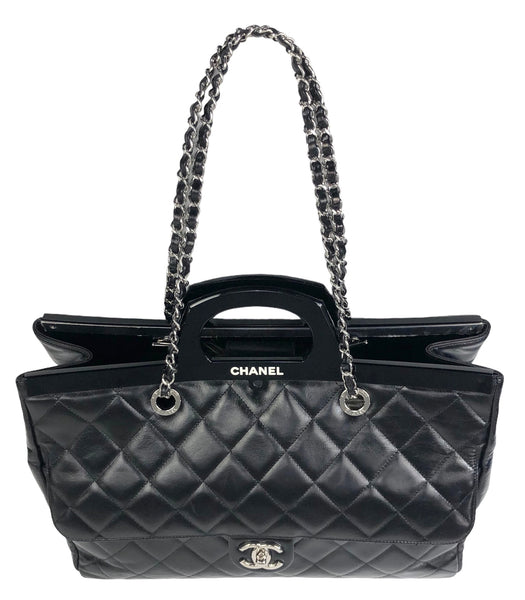 Glazed Calfskin Delivery Tote Large