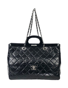 Glazed Calfskin Delivery Tote Large