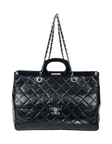 Glazed Calfskin Delivery Tote Large