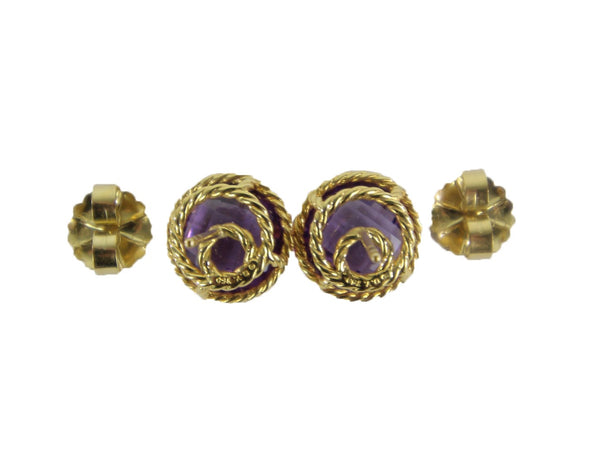 Chatelaine Amethyst 18k Earrings