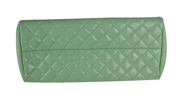 Mint Patent Quilted Mademoiselle Bowling Bag