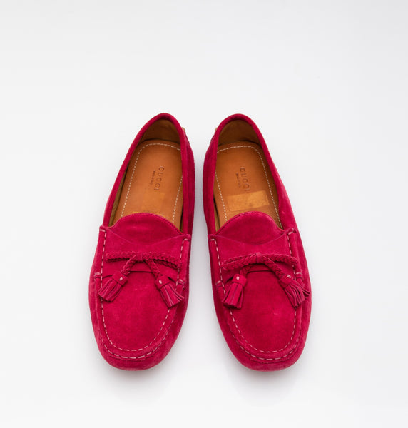 Gucci | Suede Tassel Loafers Sz 11/41