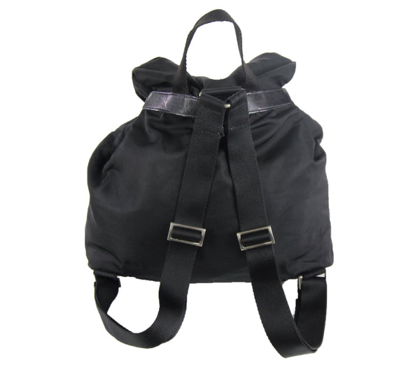 Prada | Black Nylon Logo Backpack