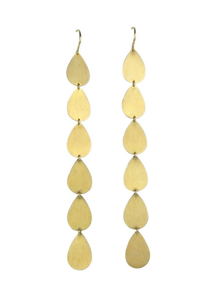 Irene Neuwirth | 18K Brushed Gold Drop earrings