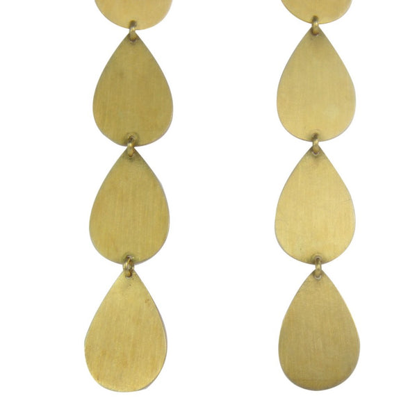 Irene Neuwirth | 18K Brushed Gold Drop earrings