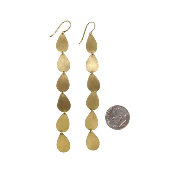 Irene Neuwirth | 18K Brushed Gold Drop earrings