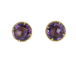 Chatelaine Amethyst 18k Earrings