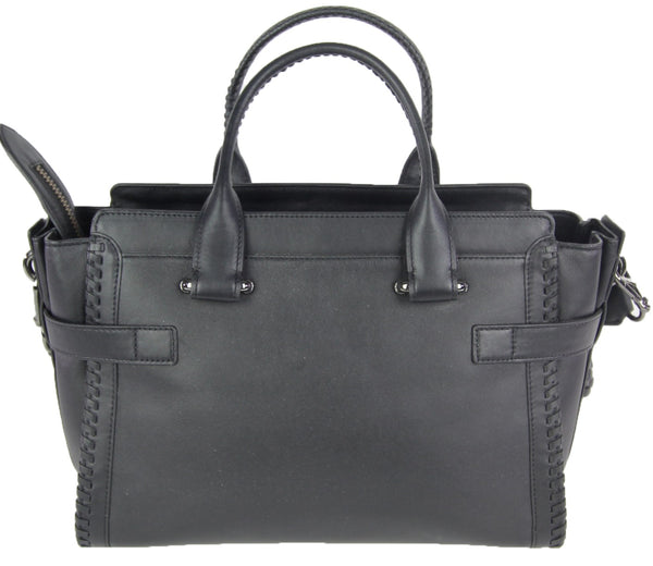 Coach | Black Leather Tote with Shoulder Strap