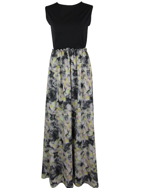 Open Back Floral Maxi Dress | Size L