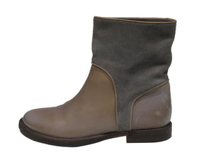 Leather and Suede Short Boots | Size 8 1/2
