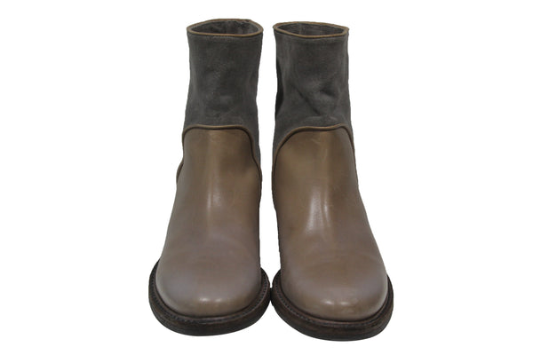 Leather and Suede Short Boots | Size 8 1/2
