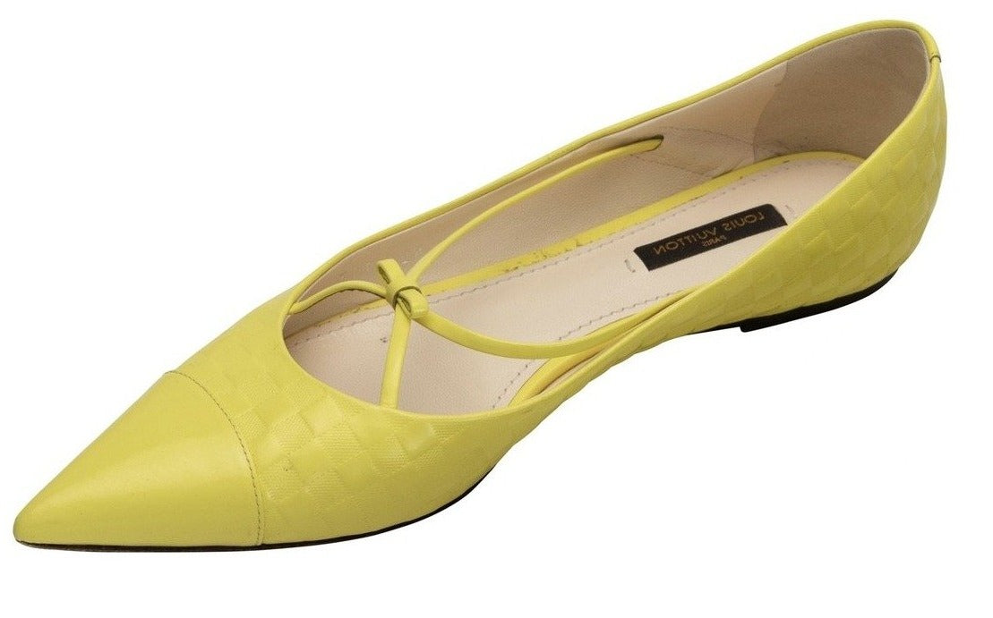 Damier Cubic Pointed Flat Sz8/38