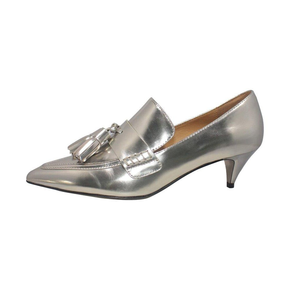 Silver Heeled Loafer | Size 7.5