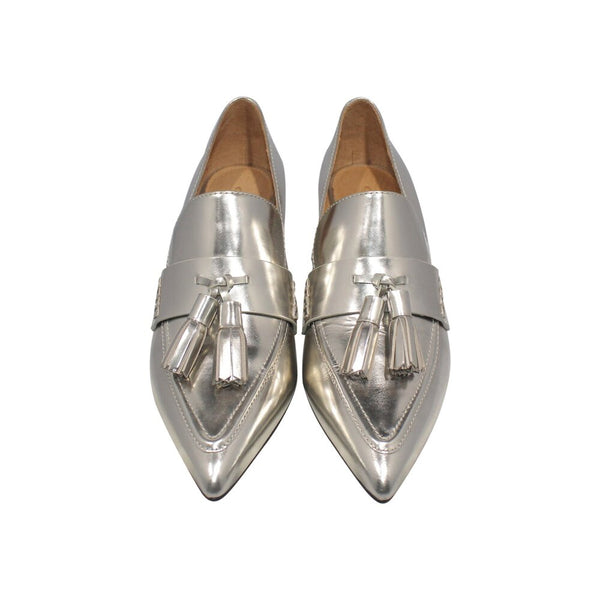 Silver Heeled Loafer | Size 7.5