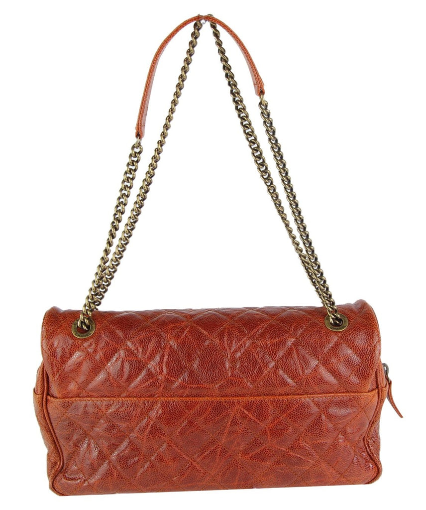 Burnt Red Quilted Caviar Flap Bag – Baggio Consignment