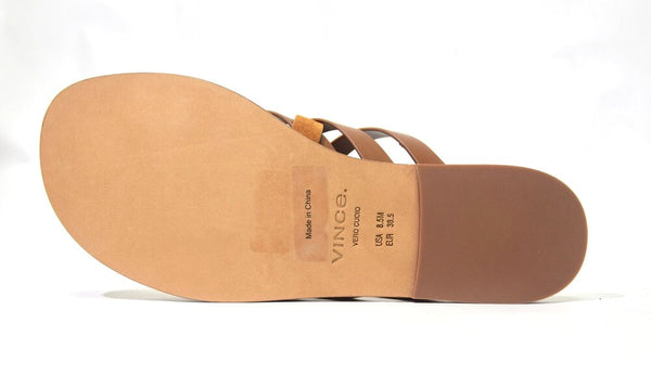 Vince | Piers Leather Suede Slide sandals  Sz 8.5/38.5