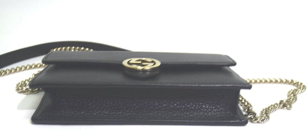 Gucci | Chain Wallet Marmont Calfskin Crossbody in Black