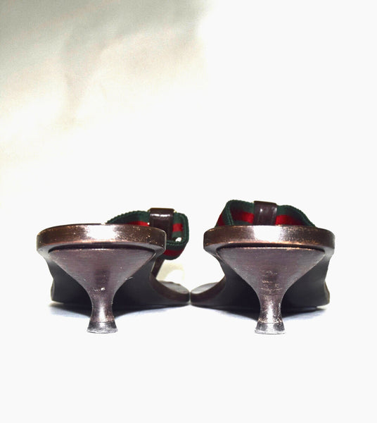 Gucci | Classic Web strap thong sandal Sz 8.5