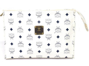 MCM | Monogram Visetos Zip Flat Pouch Poche